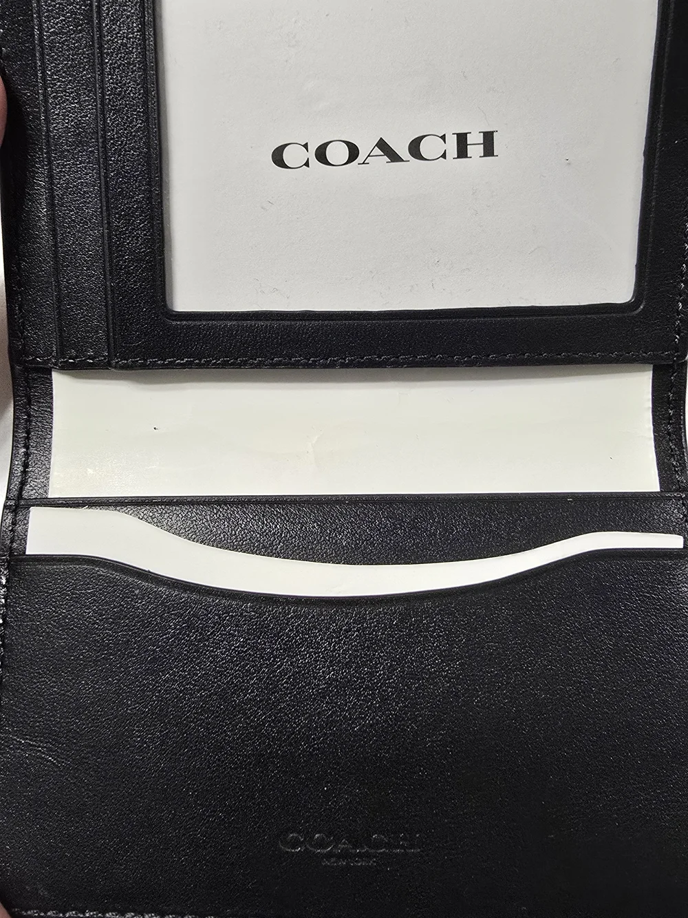 Coach Men’s Black Leather Bifold Wallet